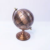 World Map Globe - Copper