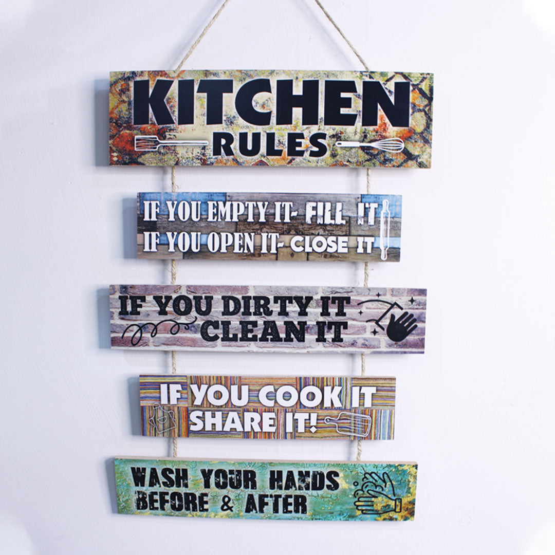 Wooden Kitchen Rules Main image