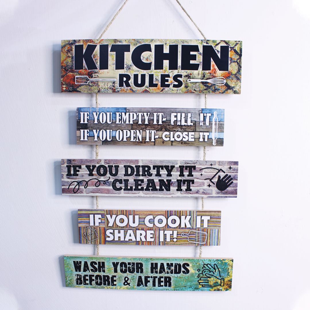 Wooden Kitchen Rules